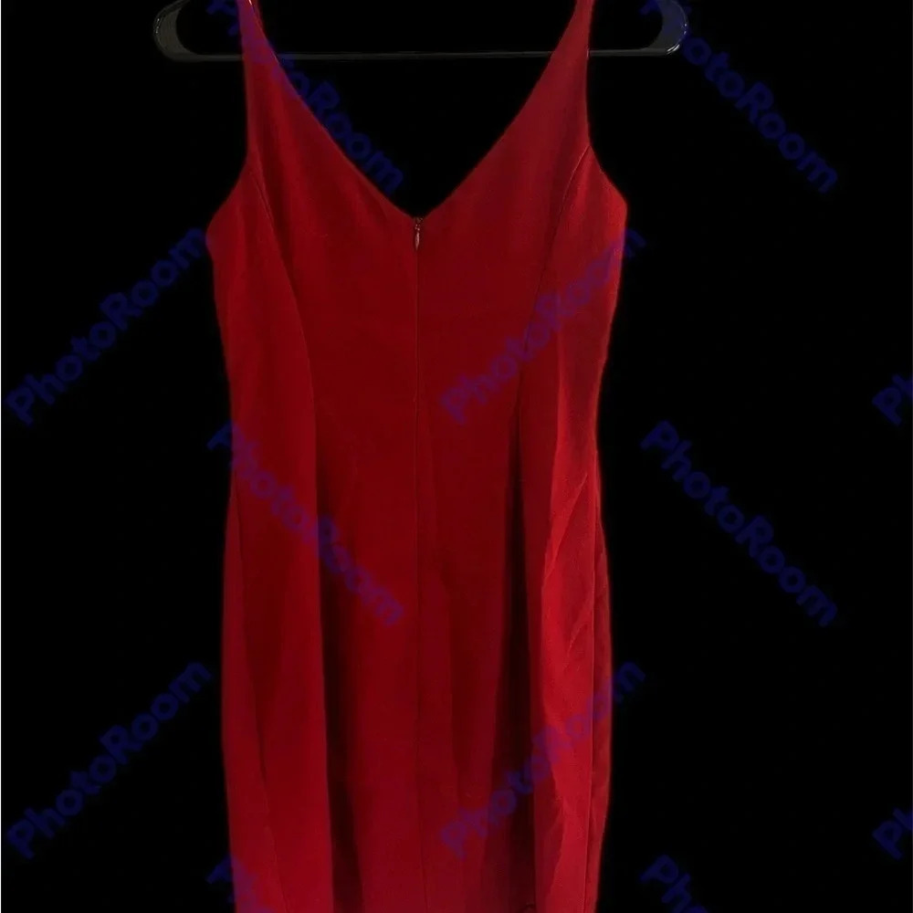 Be smart mini dress in Fire engine red Made in the USA size 5/6 Vintage - Picture 2 of 3